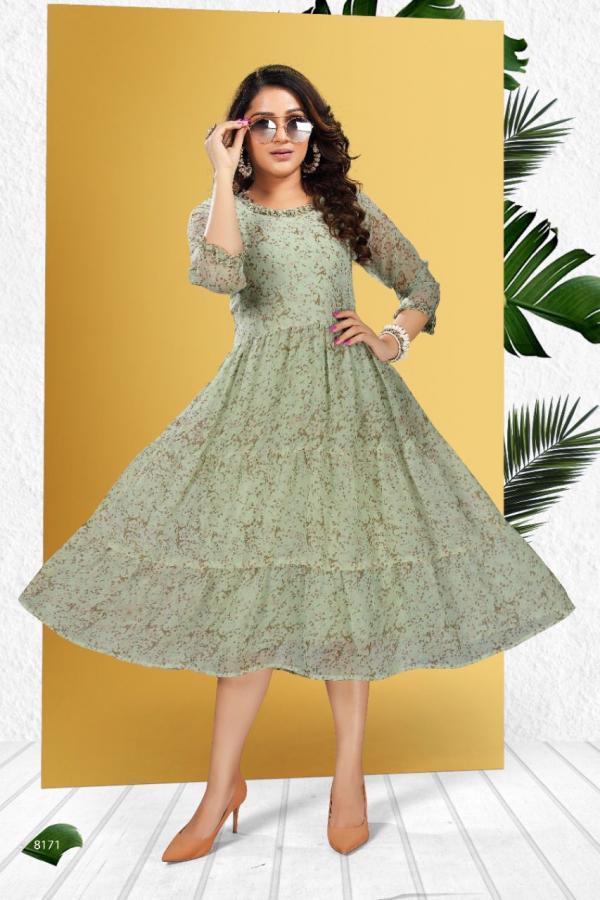 Beauty Queen Kalyani 1 Fancy Wear Georgette Designer Kurti Collection